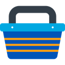 store, Basket, shopping, Shop, shopping basket, Container, Purchase, Commerce And Shopping DarkCyan icon
