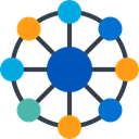 network, Multimedia, share, interface, shapes, social media, social network, connector, Circles, networking Icon