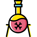 wizard, Chemistry, flask, poison, witch, Chemist, Cultures Black icon