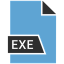 name, File, Exe, Extension CornflowerBlue icon