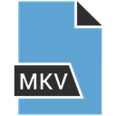 Mkv, extention, Format, type CornflowerBlue icon