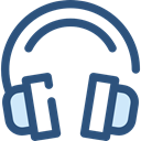 electronics, earphones, sound, Audio, Headphones, Headphone, technology DarkSlateBlue icon