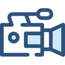 cinema, film, movie, technology, electronics, video camera, Video Cameras DarkSlateBlue icon