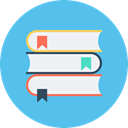 School textbooks, textbooks MediumTurquoise icon