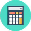 calculator, math tutor MediumTurquoise icon