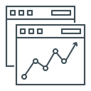 chart, graph, report, Analytics, Analysis, seo Black icon