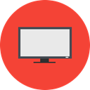 Tv, screen, led, lcd Tomato icon