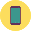 Mobile, phone, Cell, Communication Khaki icon