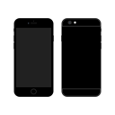 Iphone, smartphone, iphone6, Apple, Mobile, Device Black icon