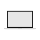Display, Macbook, Laptop, Computer, screen Black icon