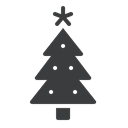 new, Tree, christmas, year, decoration, Celebration Black icon