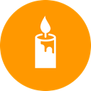 birthday, light, Candle, christmas, Bright, easter, new year DarkOrange icon