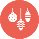 ornament, decoration, bauble, Ball, christmas, Celebration, new year Tomato icon