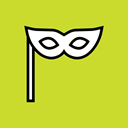 Art, Mask, theatre, festival, carnival, new year, stage GreenYellow icon