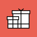 new, birthday, year, ramzan, christmas, gift, present Tomato icon