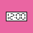 year, Countdown, twelve, Clock, new, time PaleVioletRed icon