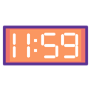 Clock, new, time, year, Countdown, twelve Black icon