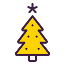 new, Tree, christmas, year, decoration, Celebration Black icon