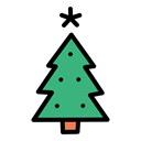 new, Tree, christmas, year, decoration, Celebration Black icon