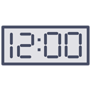 Countdown, twelve, Clock, new, time, year Gainsboro icon