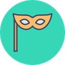 theatre, carnival, new year, festival, Art, Mask, stage MediumTurquoise icon