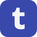 Tumbler, ineraction, Chat, Social, Communication DarkSlateBlue icon
