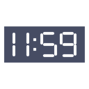 Countdown, twelve, new, time, year, Clock Icon