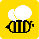 chatting, Beetalk, internet, social media, messages Gold icon