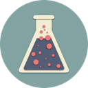 school, education, Chemistry, water, laboratory, Bubbles, vessel LightSlateGray icon