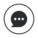 Message, player, Chat, Messenger, Bubble Black icon