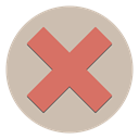 discard, remove, cancel, x, Exit, Close, delete Silver icon