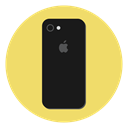 Apple, Mobile, Device, iphone 7, Iphone, smartphone, ios Khaki icon