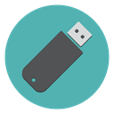 Data, usb stick, drive, memory, Flash CadetBlue icon