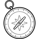 compass, Cursor, interface, navigation, Gps, technology, Tools And Utensils, Maps And Location Black icon