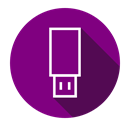 drive, plug, Flash, Usb, Data Purple icon