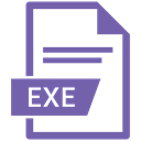 document, File, Exe, Extension SlateBlue icon
