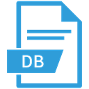 File, db, Extension, document DodgerBlue icon