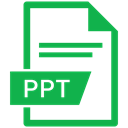 File, Extension, ppt, document SeaGreen icon