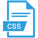 document, Extension, paper, Css, Format DodgerBlue icon