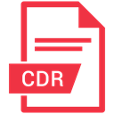 Format, Extension, document, paper, Cdr Crimson icon