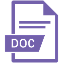 document, File, Doc, Extension SlateBlue icon