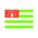 flag, Country, Abkhazia, Nation Black icon