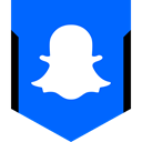 media, Logo, Social, Snapchat DodgerBlue icon