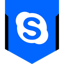 media, Logo, Skype, Social DodgerBlue icon