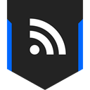 media, Logo, Rss, Social Black icon