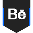 Social, Behance, media, Logo Black icon