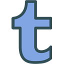 Social, Tumblr, Brand, network, Logo CornflowerBlue icon