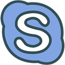 network, Logo, Skype, Social, Brand CornflowerBlue icon