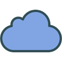 network, Logo, Social, icloud, Brand CornflowerBlue icon