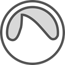 network, Logo, Social, Brand, Grooveshark DarkSlateGray icon